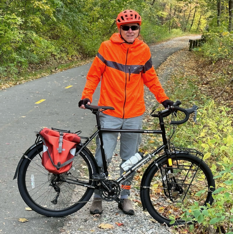 Conrad Halling with his Surly Disc Trucker